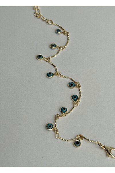 KİLİGİSTANBUL SALLANTILI NAZAR BONCUKLU BİLEKLİK 17 CM