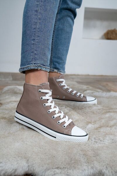 Shupe Women's Mink Throat Model Linen Sneaker