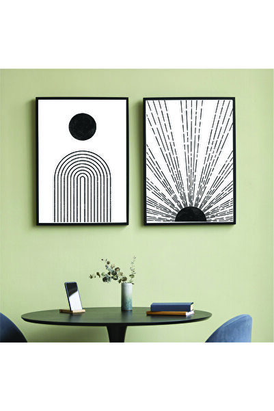 Dekorsiahome 2-dijelna slika u drvenom okviru, luk