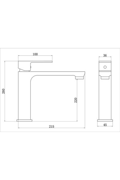 Boheme Fleko Levi Bowl Sink Faucet Chrome