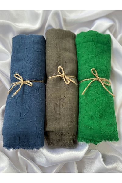 Organic Scarfs ΣΕΤ 3 ΤΩΝ ΠΟΛΥΤΕΛΩΝ ΜΠΑΜΠΟΥ KRAŞ