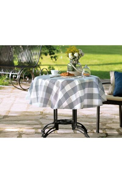 Madame Coco Majori Silinebilir Masa Örtüsü - Indıgo 140 Cm