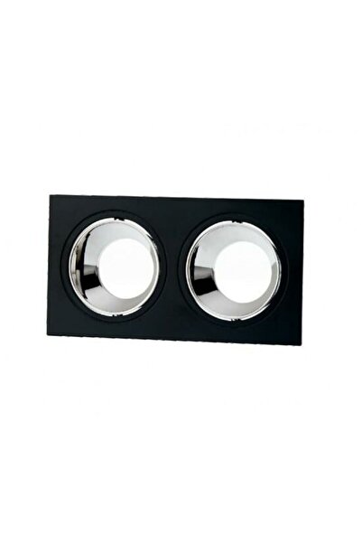 Cata Boş Kasa Armatür 2'li Jaguar Siyah Platin Ct-5054