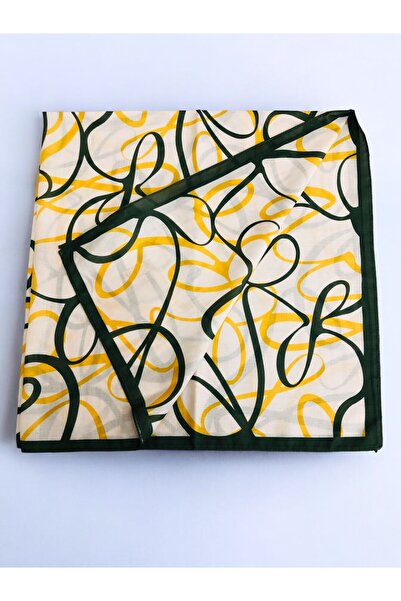 Akel 95x95 Ethnic Patterned Digital Soft Scarf