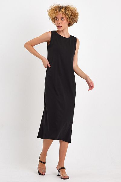 HUMA TEKSTİL 2-Piece Black and White Sleeveless Dress Liner Underwear Underskirt Petticoat