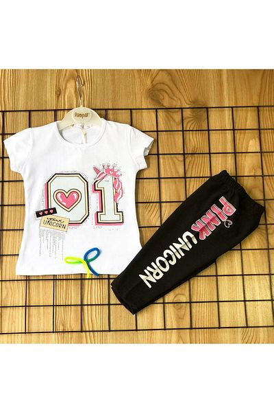 Miracle White Combed Cotton Set of 2 for Girls