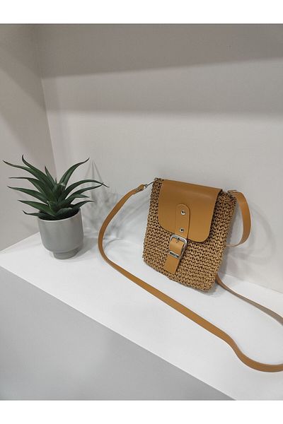 Moda Krash Сламена модна чанта
