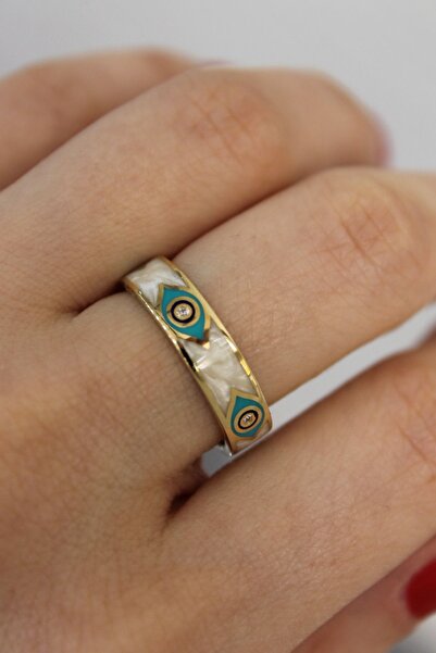 CETAŞ Fortuna Sedefli Göz Altın Yüzük