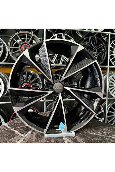 kormetal 17" (inç) 5x100 AUDİ RS POLO İBİZA UYUMLU Siyah Elmas Kesim Jant  ( 4 ADET FİYATIDIR)