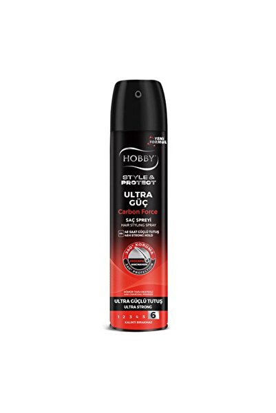 Hobby Carbon Force Ultra Güçlü Tutuş - Saç Spreyi - 250 ml
