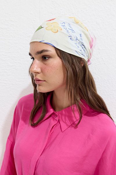 Manuka Baumwollgemusterte Schalblumen