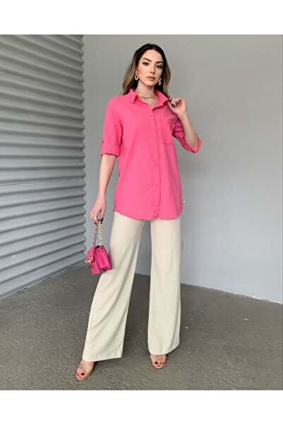 BAJAR Washed and Tasseled Linen Shirt - Skirt Pocket