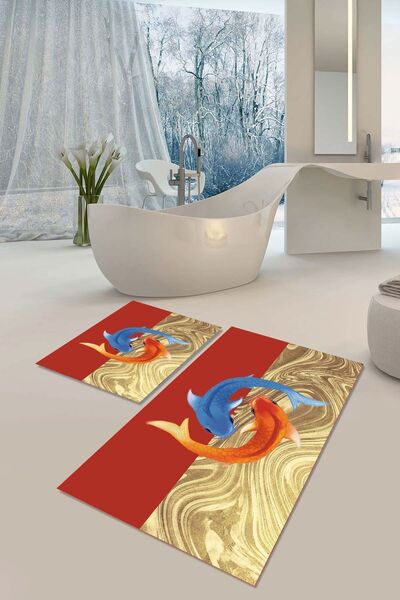 YTR HOME Neklizajuća osnova, periva, otporna na prašinu i mrlje, set od 2 kom...