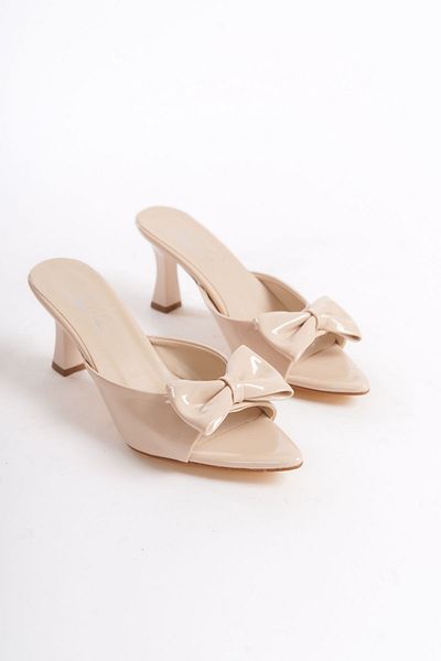SELLA SHOES 1906 TEN Patent Leather Bow Slippers