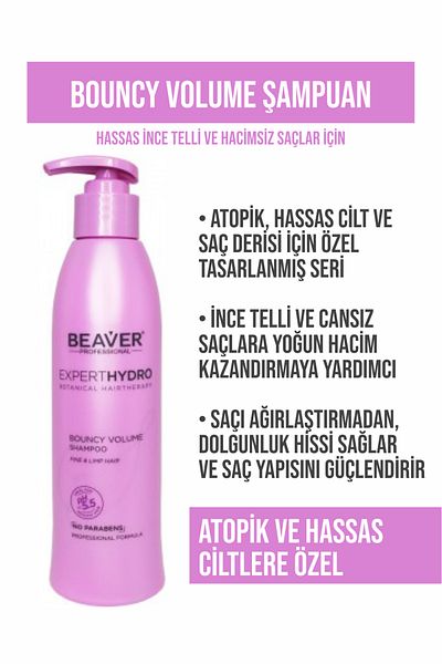Beaver 318 ml Bouncy Volume Shampoo