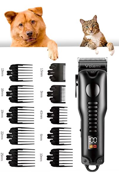 VOLEMİ Kedi Köpek Tıraş Seti Pet Evcil Hayvan Tüy Kesme Makinesi