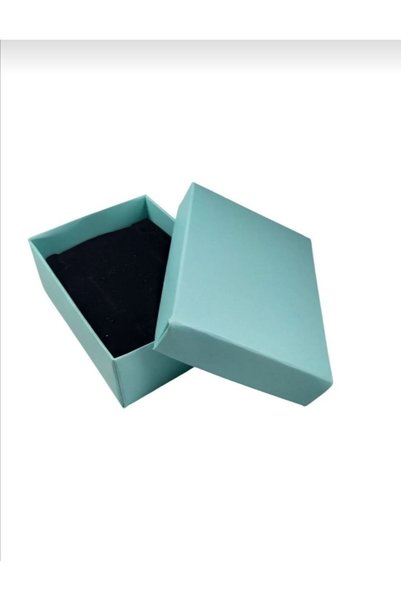 BURAKKUTU Karton Kolye Açık Yeşil & Mini Takı Set Kutusu 24 Lü Paket(İÇİ SÜNGERLİ)