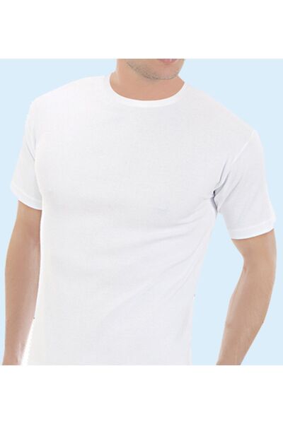 Ceysan Men's Combed Cotton Ribbing Crew Neck Undershirt 3 Pieces