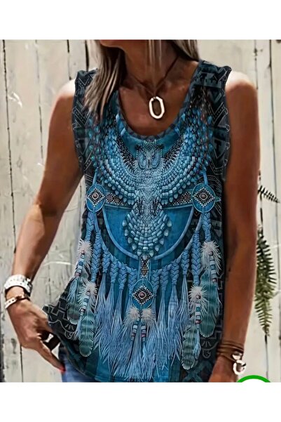 SUNA BİLGE BAYKUŞ ETNİK DESEN TİŞÖRT