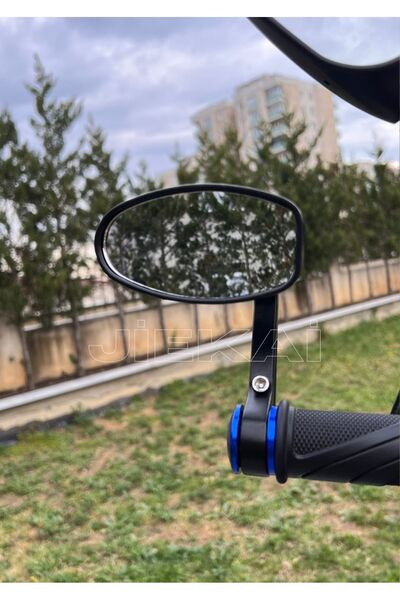 JİEKAİ Gidon Aynası Mavi Üniversal Yan Ayna Motosiklet Gidon Aynası (MAVİ) *G-01