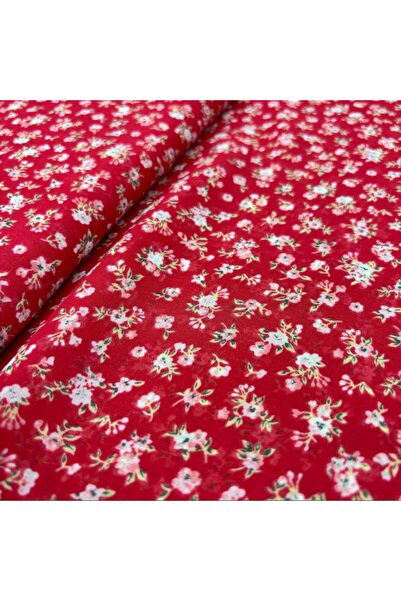 Bursa İpek ROBERT KAUFMAN Desenli Şifon Kumaş 1B493-RED