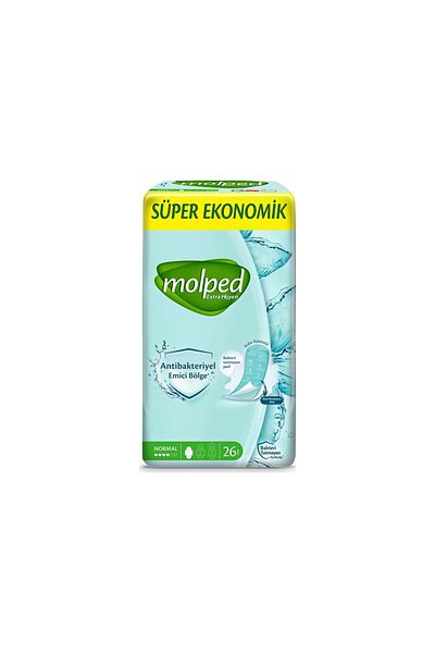 Molped Hygienic Pad - Super Eco, Normal Long and Night 64 Pieces Mixed Pack