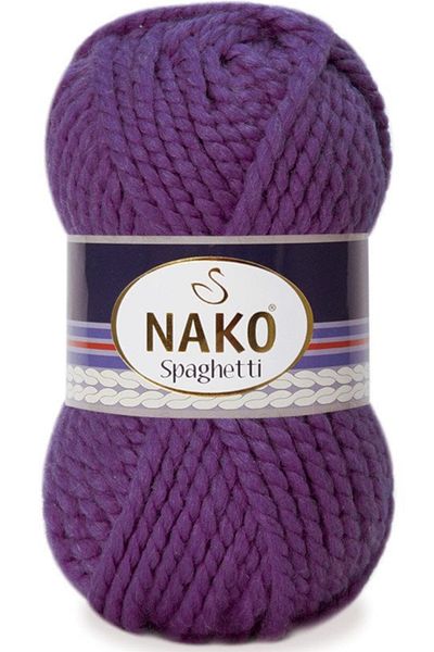 NAKO N.ako Spaghetti 25% Türkmen Purple Πλεκτό Χειροποίητο 11209