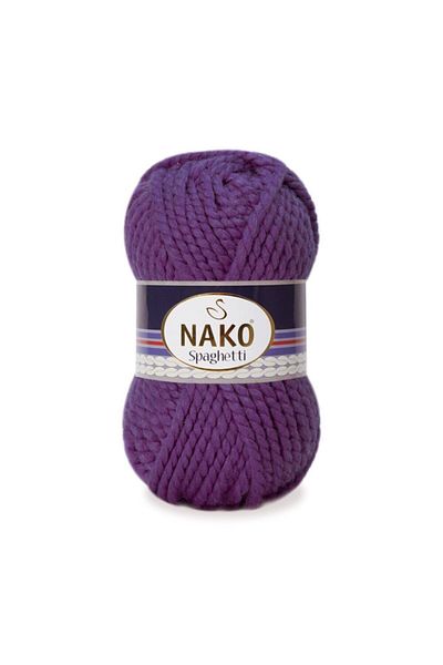NAKO N.ako Spaghetti 25% Türkmen Purple Πλεκτό Χειροποίητο 11209
