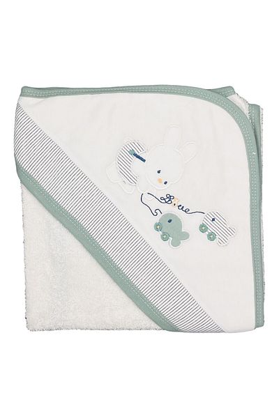 Sebi Fisherman Rabbit Baby Bath - Towel 9879