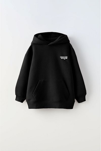 The Champ Clothing Детска суичър с качулка Polar Great View с щампа в черно унисекс - суичър с качулка