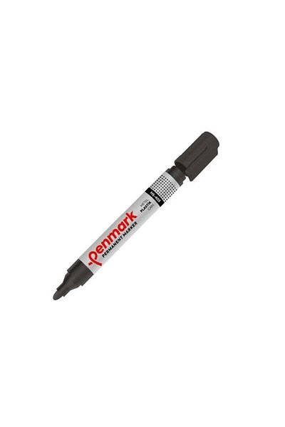 penmark Marker Permanent Round End Black Hs 405 12 Pack / Penmark
