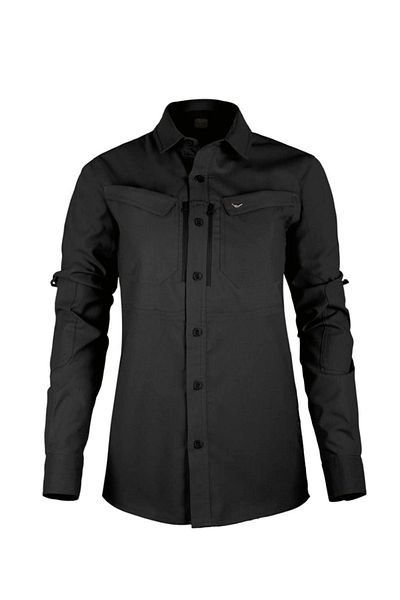 VAV WEAR Cămașă tactică din bumbac pentru exterior pentru femei TACTEC03K