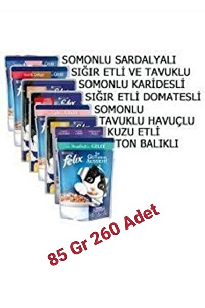 FELIX Felix Kedi Maması Karışık 260 Adet