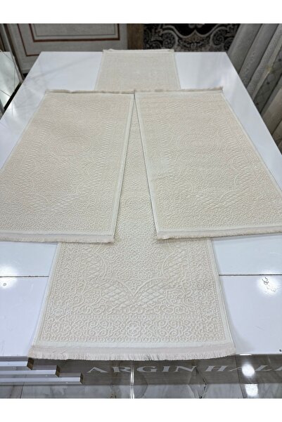 ASARYÜN Beyaz Yatak Odası Halısı 3'lü Set / ARGIN HALI