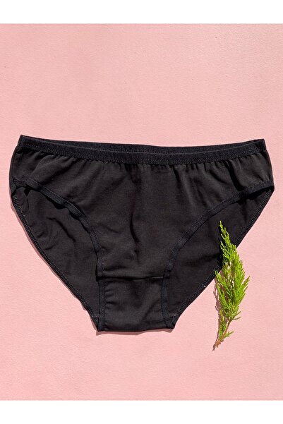 LEYNA BUTİK Pachet de 6 chiloți triunghi pentru femei din bumbac Lycra - alb-negru