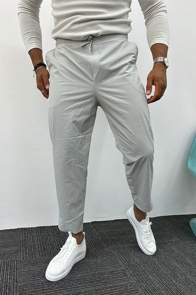 MADZEYMODA Grey Men's Jogger - Boyfriend Mold, Parachute Fabric