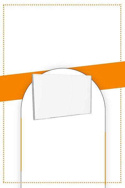 Etias Reklam A7 U Type Horizontal Table Top 10 Pack / Transparent Plexi Foiling / Brochure Holder