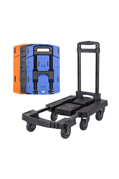 BALATLI 6 Tekerlekli Ayarlanabilir Ve Katlanabilir Paket Koli Taşıma Arabası 200 Kg - Lacivert