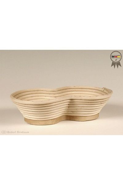 Herbert Birnbaum Bamboo Twin Bread Proofing Basket - 24.5x14
