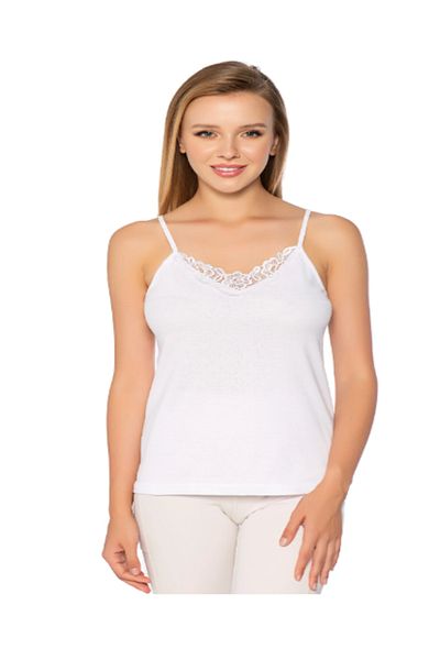 Pi Giyim White Laced Women's Athlete - with Rope Strap, Pack of 6