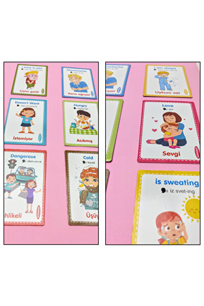 Schmülzer İngilizce Telaffuz - İlk Duygularımı Öğreniyorum - Visual Card (1-5 yaş)