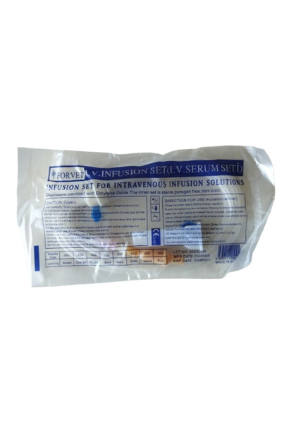 Forvet PEMBE İĞNELİ SERUM SETİ 25'Lİ (1 PAKET)