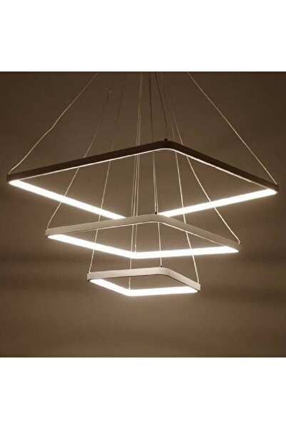 PeraTeknoloji Led Avize Sarkıt 3renk - Kare 70 Cm