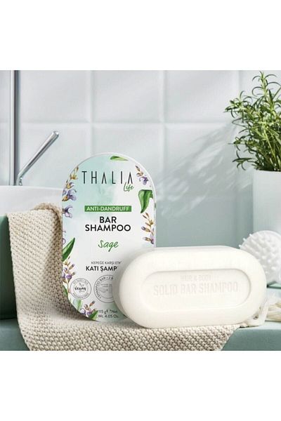 Thalia 115 Gr Solid Shampoo - Effective Against Dandruff