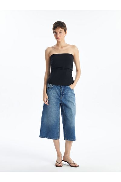 LC Waikiki Bluză de damă crop fără bretele