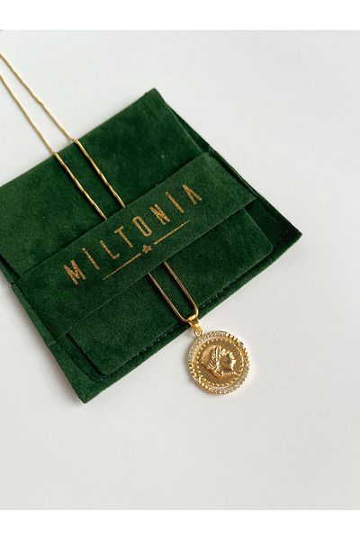 Miltonia Steel Necklace - Antique Silhouette Design