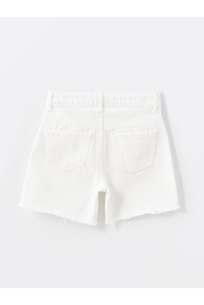 LC Waikiki Dívčí džínové šortky - roztrhaný detail