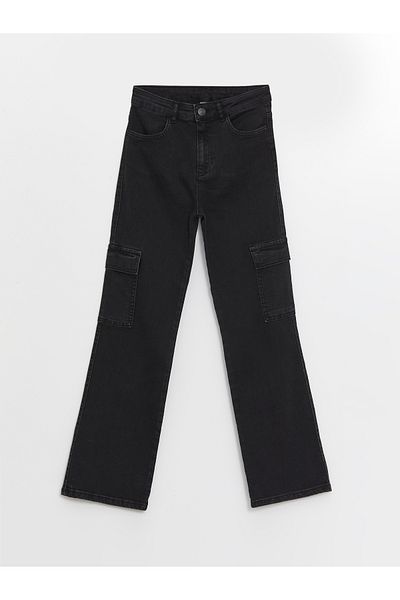 LC Waikiki Pantaloni cargo cu picior spaniol pentru fete