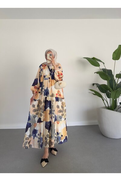 Abayana Desenli Perry Elbise