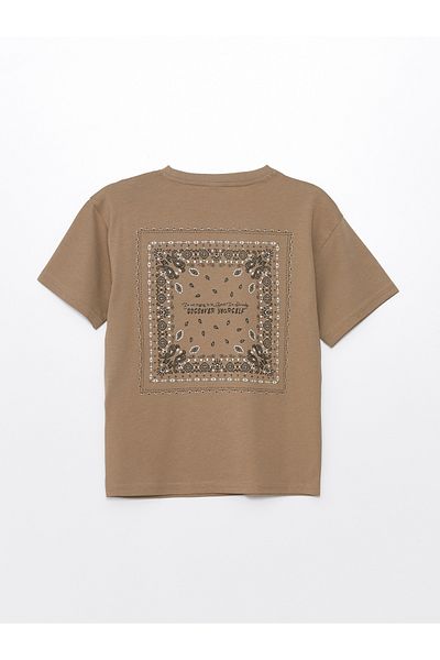 LC Waikiki Crew Neck Oversize Tok Fabric Boys' T-Shirt